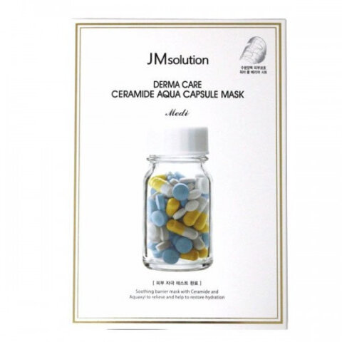 JMsolution Восстанавливающая тканевая маска для лица с керамидами Derma Care Ceramide Aqua Capsule Mask