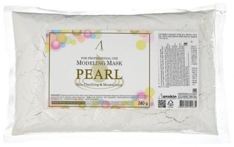 Альгинатная маска для лица Anskin с жемчугом Pearl Modeling Mask, 240 гр.