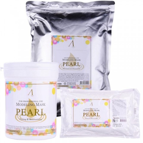 Альгинатная маска для лица Anskin с жемчугом Pearl Modeling Mask, 240 гр.