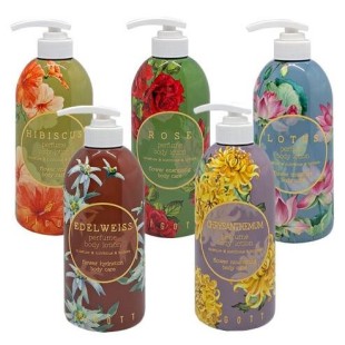 JIGOTT Парфюмированный лосьон для тела с лотусом LOTUS PERFUME BODY LOTION, 500 мл