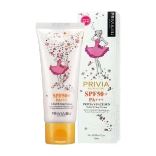 PRIVIA Солнцезащитный крем V-Face Sun Cream SPF50+ PA+++, 60 мл.
