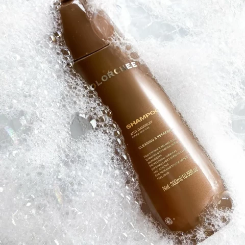 OLORCHEE Шампунь с Пантенолом, маслом Жожоба для чувствительной кожи головы ANTI DANDRUFF SHAMPOO, 300 мл