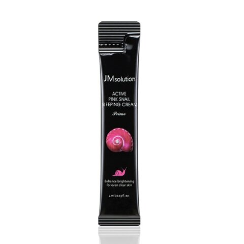 JMsolution Крем маска ночная для лица с улиткой Active Pink Snail Sleeping Cream Prime