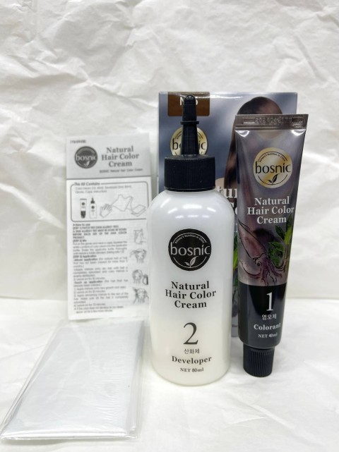 Bosnic Краска для волос Natural Hair Color Cream, GN-8, Lightest Brown