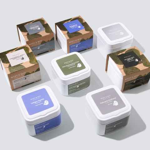 Mary&May Набор увлажняющих тканевых масок c гиалуроновой кислотой и пантенолом Hyaluronic Panthenol Hydra Mask, 30 шт.