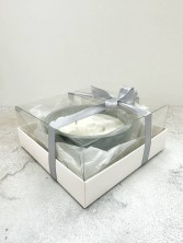 BE HAPPY Ароматическая соевая свеча ручной работы в круглой форме, декор цветы