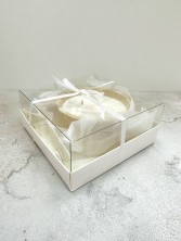 BE HAPPY Ароматическая соевая свеча ручной работы в круглой форме, декор цветы