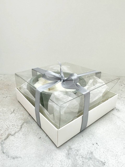 BE HAPPY Ароматическая соевая свеча ручной работы в круглой форме, декор цветы