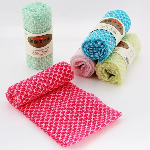 Массажная мочалка удлиненная Deluxe Massage Body Towel, жёсткая, 30* 90 см