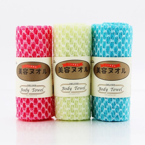 Массажная мочалка удлиненная Deluxe Massage Body Towel, жёсткая, 30* 90 см