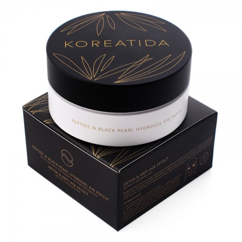 KOREATIDA Гидрогелевые патчи с пептидами и экстрактом жемчуга peptide & black pearl hydrogel eye patch, 60 шт.
