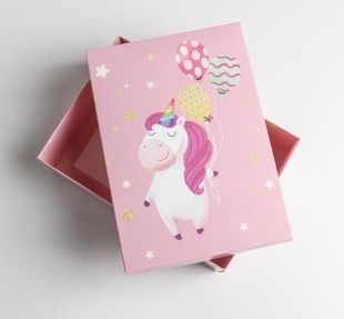 Коробка подарочная складная «Единорог», 21 × 15 × 7 см  