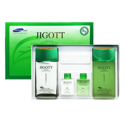 JIGOTT Мужской набор для лица с зеленым чаем WELL-BEING GREEN TEA HOMME SKIN CARE 2SET