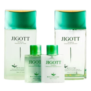 JIGOTT Мужской набор для лица с зеленым чаем WELL-BEING GREEN TEA HOMME SKIN CARE 2SET