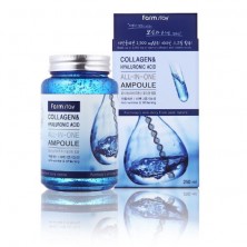 FarmStay Ампульная сыворотка с гиалуроновой кислотой и коллагеном Collagen & Hyaluronic Acid All In One Ampoule