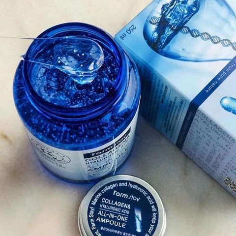 FarmStay Ампульная сыворотка с гиалуроновой кислотой и коллагеном Collagen & Hyaluronic Acid All In One Ampoule