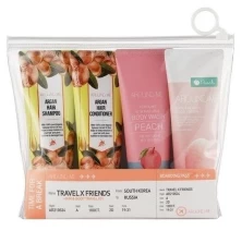 Welcos Around Me Набор дорожный Travel X Friends Hair&Body Travel Kit, 4*70 мл