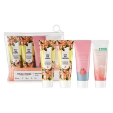 Welcos Around Me Набор дорожный Travel X Friends Hair&Body Travel Kit, 4*70 мл