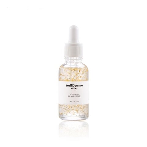 WellDerma Увлажняющая эссенция для лица с золотом G Plus Moisturizing 24K Gold Essence