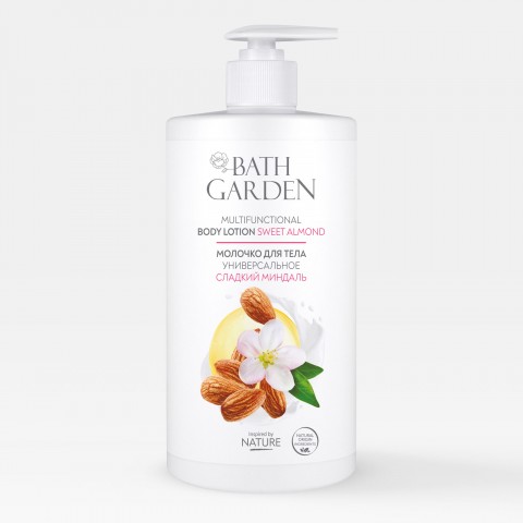 BATH GARDEN Молочко для тела Универсальное Сладкий миндаль, 750 мл