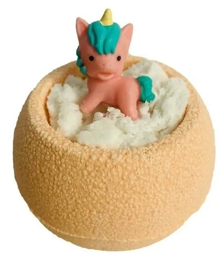 Bomb Master Бомбочка для ванн «Весёлые зверята» оранжевая, 130 г 