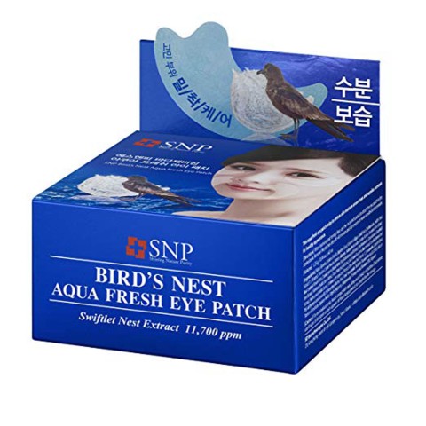 SNP Гидрогелевые омолаживающие патчи с ласточкиным гнездом Bird's Nest Aqua Eye Patch, 60 шт.