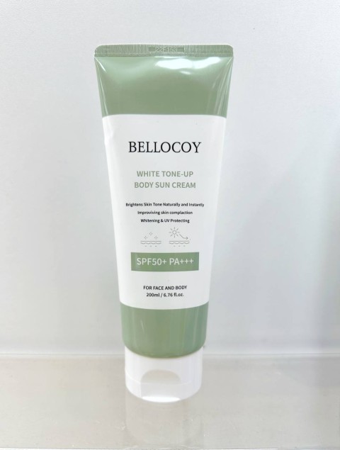 Bellocoy Солнцезащитный крем для тела White tone-up body sun cream SPF50+ PA+++, 200 мл