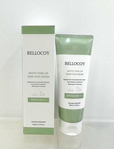 Bellocoy Солнцезащитный крем для тела White tone-up body sun cream SPF50+ PA+++, 200 мл