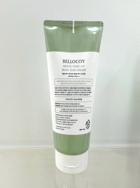 Bellocoy Солнцезащитный крем для тела White tone-up body sun cream SPF50+ PA+++, 200 мл