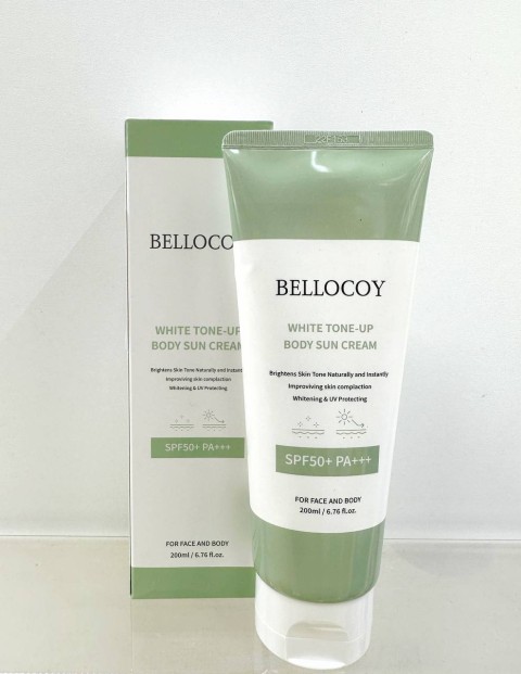 Bellocoy Солнцезащитный крем для тела White tone-up body sun cream SPF50+ PA+++, 200 мл