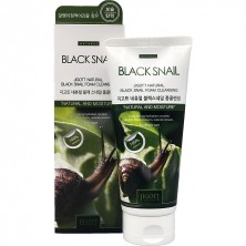 Очищающая пенка для умывания Jigott с муцином черной улитки Natural Black Snail Foam Cleansing, 180 мл.
