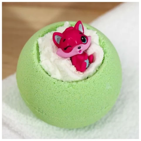 Bomb Master Бомбочка для ванн «Весёлые зверята» зелёная, 130 г