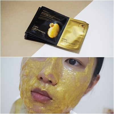 JMsolution Альгинатная маска для лица с золотым шелкопрядом Golden Cocoon Home Esthetic Modeling Mask