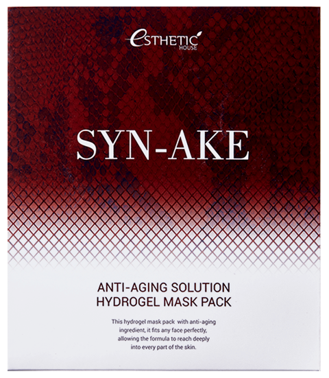 Esthetic House Гидрогелевая антивозрастная маска для лица Syn-Ake Anti-Aging Solution Hydrogel Mask Pack