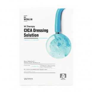 Dr.Wonjin Тканевая маска для лица успокаивающая с центеллой W. Therapy Cica Dressing Solution