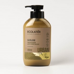 ECOLATIER URBAN Бальзам для волос Питательный для сухих волос авокадо & мальва, 400 мл