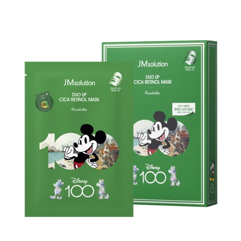 JMSolution Успокаивающая маска для лица с центеллой и ретинолом DUO UP CICA RETINOL MASK DISNEY100