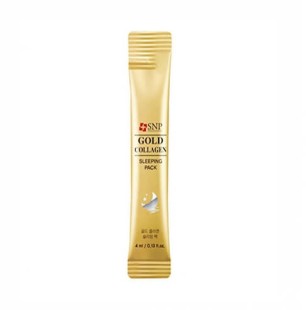 SNP Ночная маска антивозрастная с экстрактом золота и коллагена Gold Collagen Sleeping Pack, 4 мл