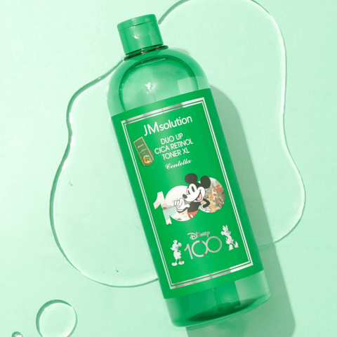 JMSolution Успокаивающий тонер для лица с центеллой и ретинолом (Мики) DUO UP CICA RETINOL TONER XL DISNEY100, 600 мл
