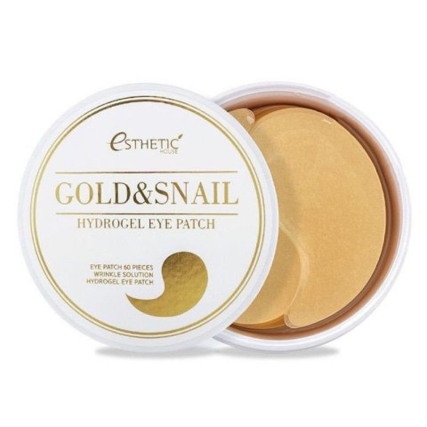 Esthetic House Гидрогелевые патчи для глаз с золотом и улиткой Gold & Snail Hydrogel Eye Patch, 60 шт.