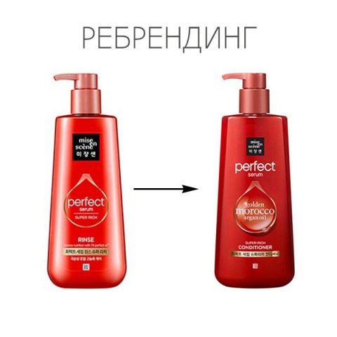 Питательный кондиционер для восстановления волос Mise en Scene Perfect Serum Rinse Super Rich, 680 мл.