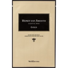 WellDerma Питательная тканевая маска с золотом и мёдом Honey Ext. Smooth Essential Mask Gold