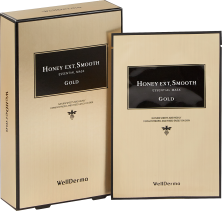 WellDerma Питательная тканевая маска с золотом и мёдом Honey Ext. Smooth Essential Mask Gold