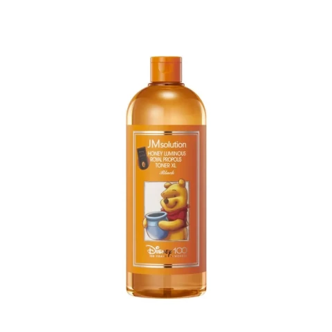 JMSolution Тонер для лица с экстрактом прополиса (Винни-Пух) HONEY LUMINOUS ROYAL PROPOLIS TONER XL BLACK DISNEY100, 600 мл