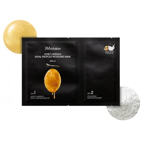 JMsolution Альгинатная маска для лица с прополисом Honey Luminous Royal Propolis Modeling Mask Black