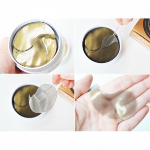 Petitfee Гидрогелевые патчи с жемчугом и золотом Black Pearl & Gold Hydrogel Eye Patch
