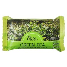 Ekel Мыло косметическое с экстрактом зеленого чая Green Tea Premium Peeling Soap Face Body, 150 гр