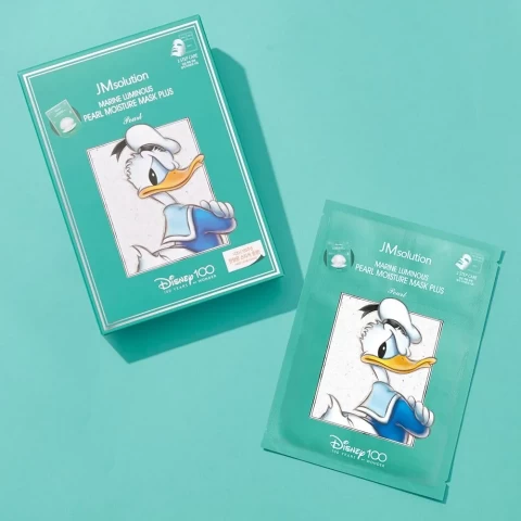 JMSolution Трёхэтапная увлажняющая тканевая маска с жемчужным порошком MARINE LUMINOUS PEARL MOISTURE MASK PLUS DISNEY100