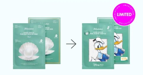 JMSolution Трёхэтапная увлажняющая тканевая маска с жемчужным порошком MARINE LUMINOUS PEARL MOISTURE MASK PLUS DISNEY100