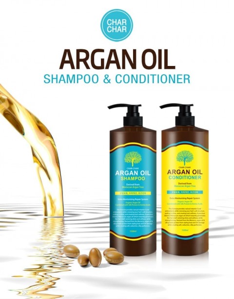 Evas Char Char Кондиционер для волос с аргановым маслом Argan Oil Conditioner, 500 мл.